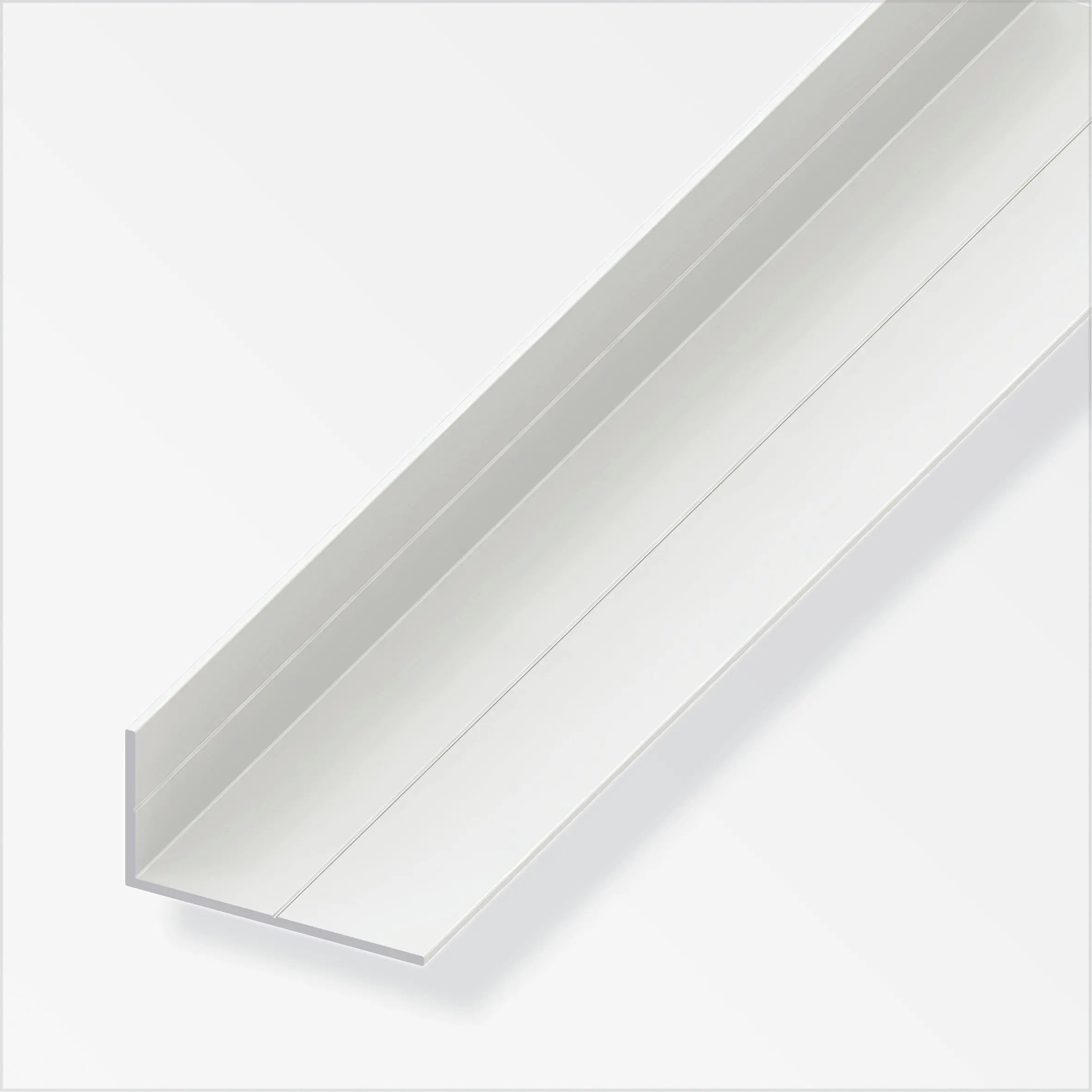 alfer Winkel 1 m, 29.5 x 53.6 mm PVC (Kunststoff) glatt weiss
