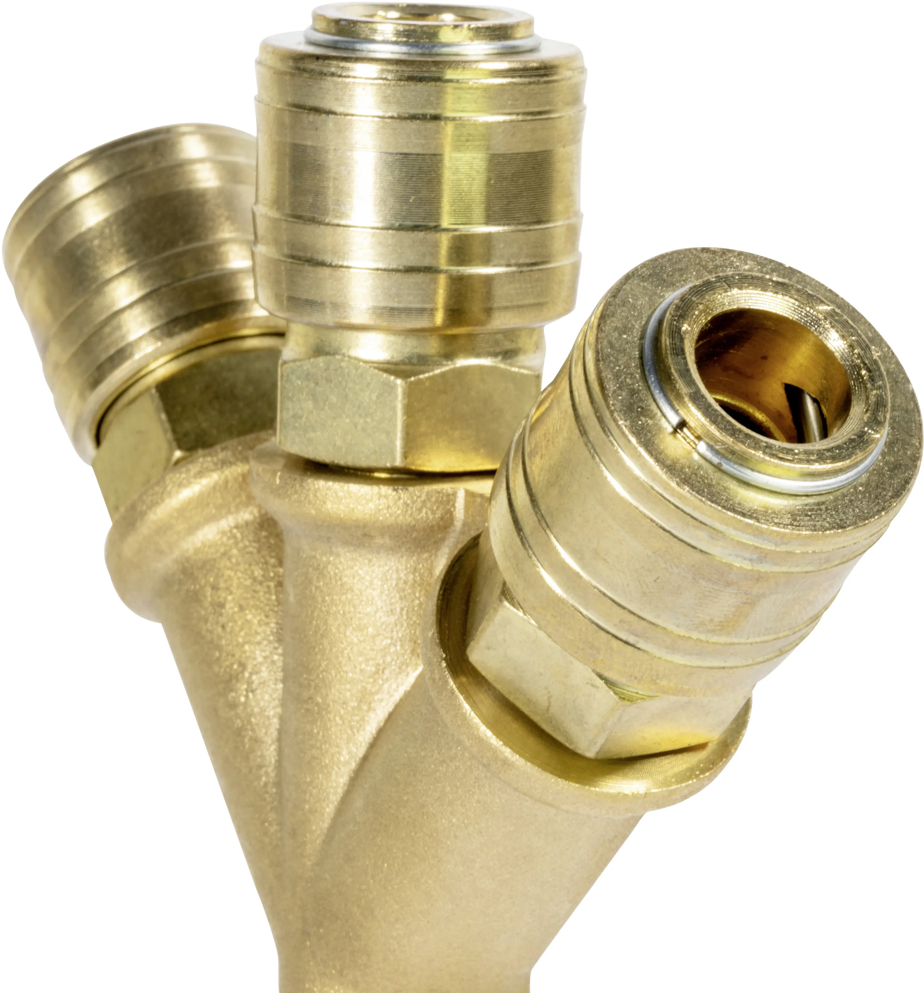 Güde Verteiler 9,53 mm 3/8" Innengewinde 3 Kupplungen