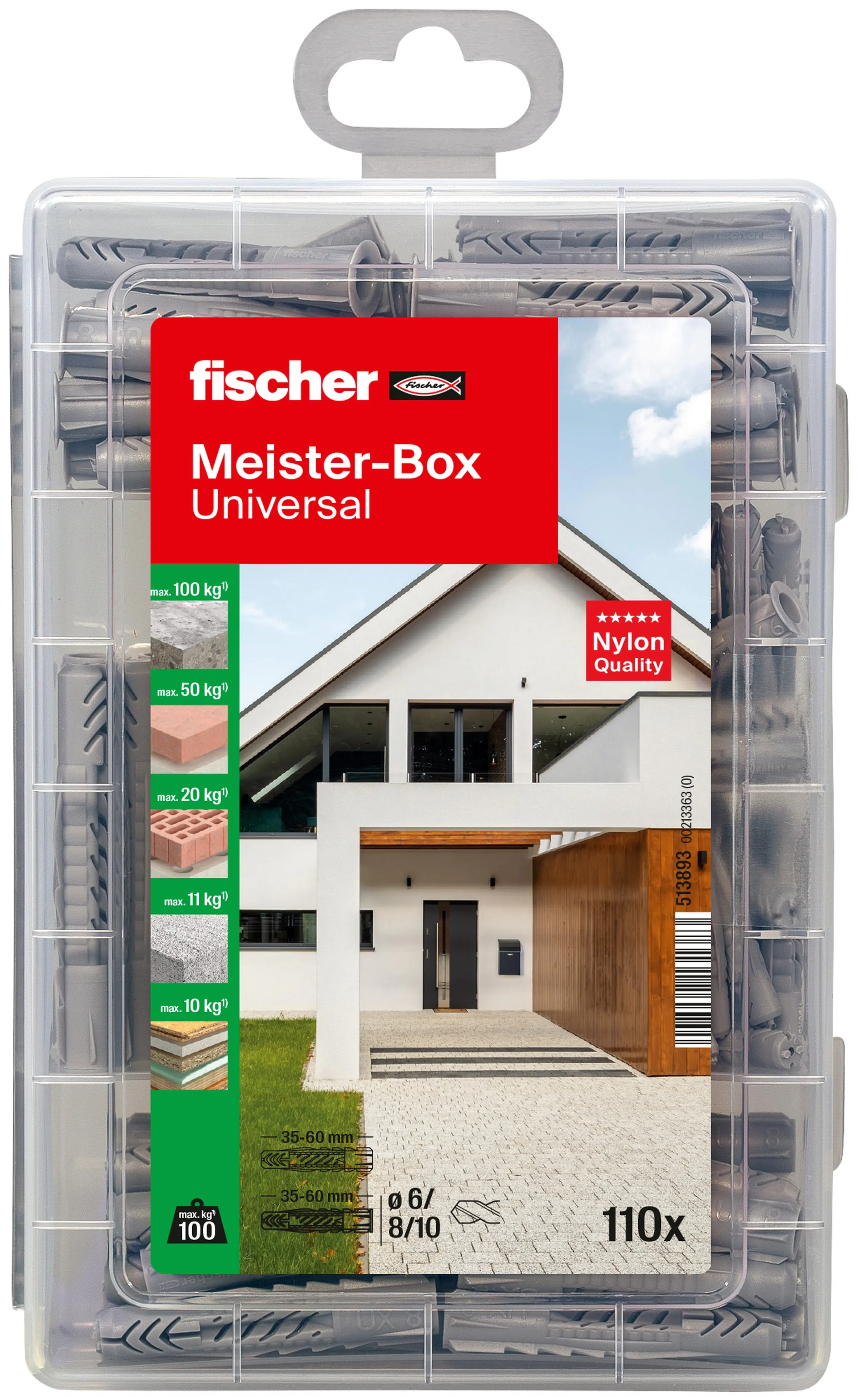 Fischer Dübel UX Meisterbox - 110 Stück