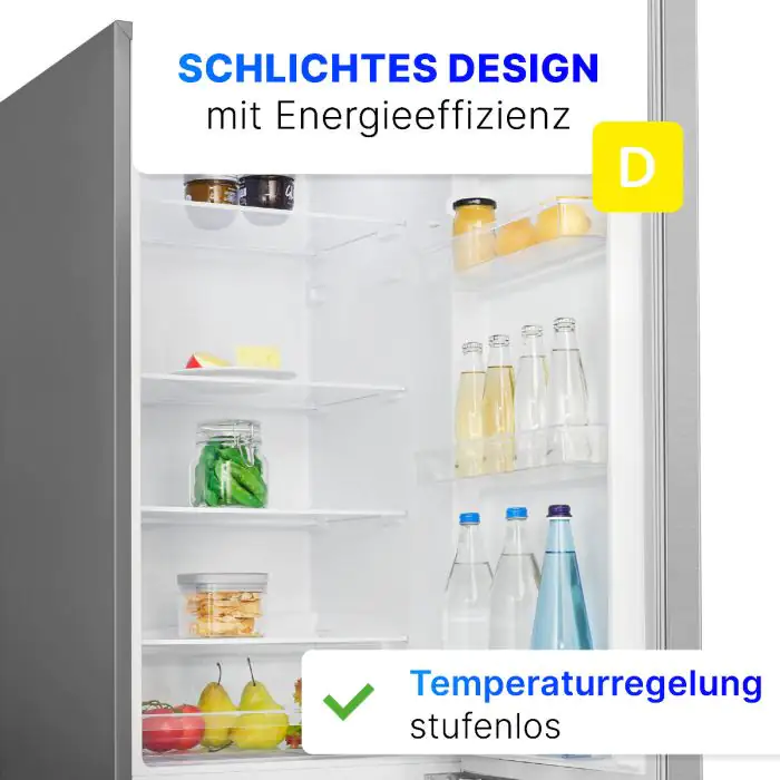 Bomann Kühl-Gefrierkombi KG 184.1 inox-look 