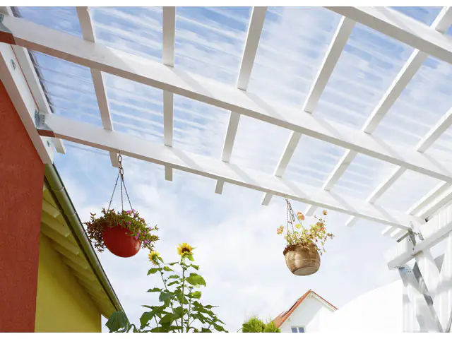 Gutta Polycarbonat-Wellplatte Trapez 76/18 350 x 95 cm 1,4 mm klar