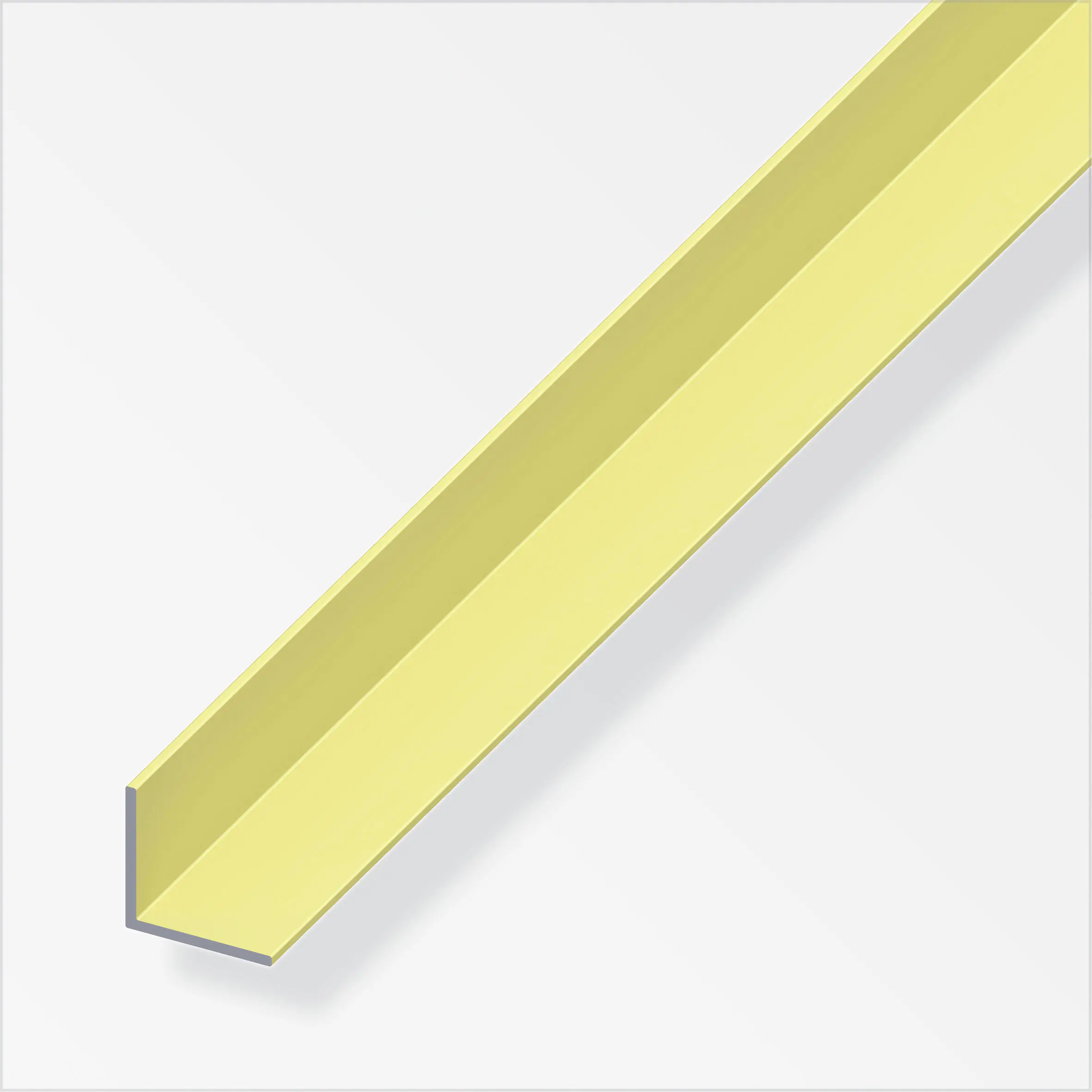 alfer Winkel 1 m, 20 x 20 mm Aluminium eloxiert messing