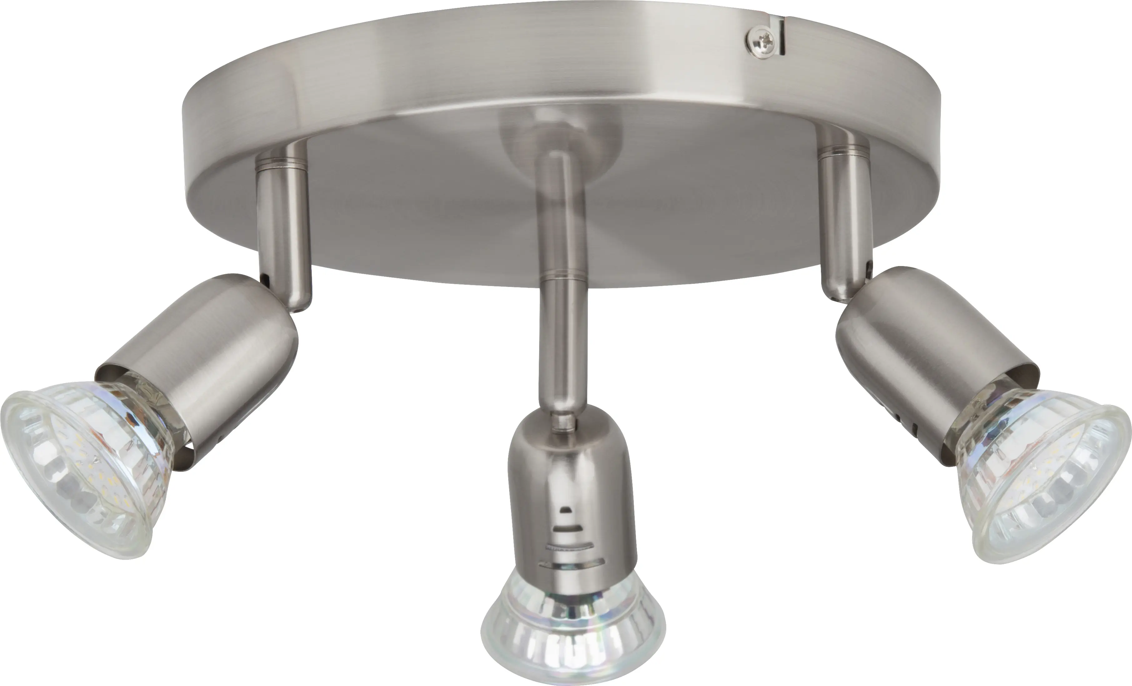 Brilliant 3er Spot Rondell Loona eisen Ø 18 cm GU10, eisen, warmweiß Brilliant 3er Spot Rondell Loona eisen Ø 18 cm GU10, eisen, warmweiß