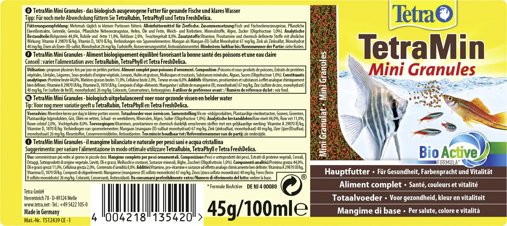Tetra Min Mini Granules 100 ml