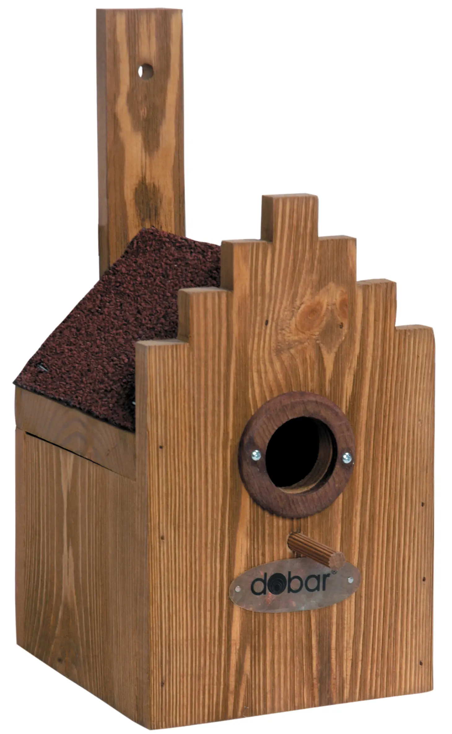 Dobar Nistkasten Giebelhaus 15 x 22 x 25 cm naturbraun
