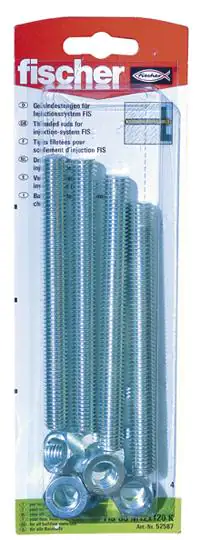 Fischer Gewindeanker FIS M12 x 120 mm - 4 Stück Fischer Gewindeanker FIS M12 x 120 mm - 4 Stück