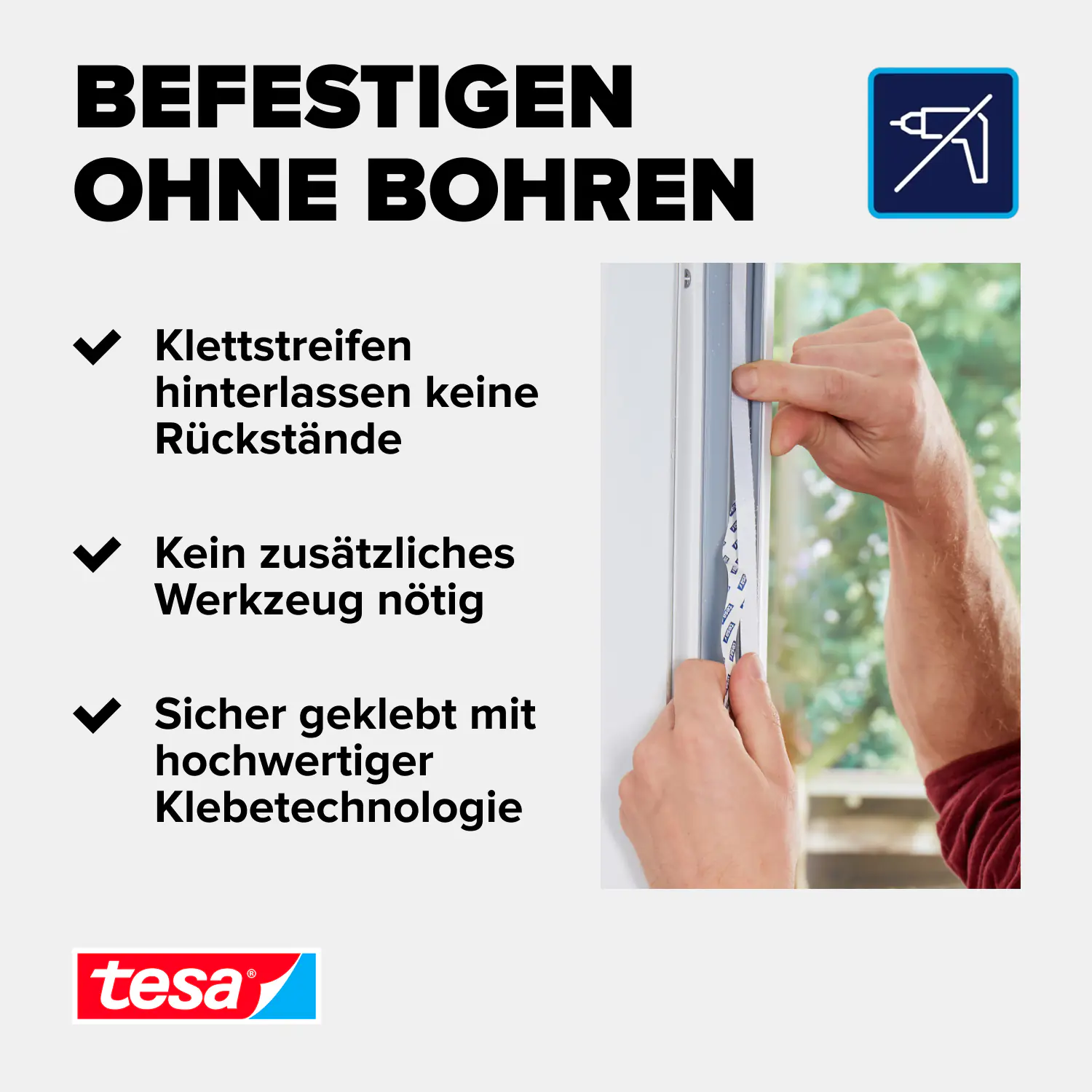 tesa Fliegenschutz-Tür COMFORT 120 x 220 cm - weiß