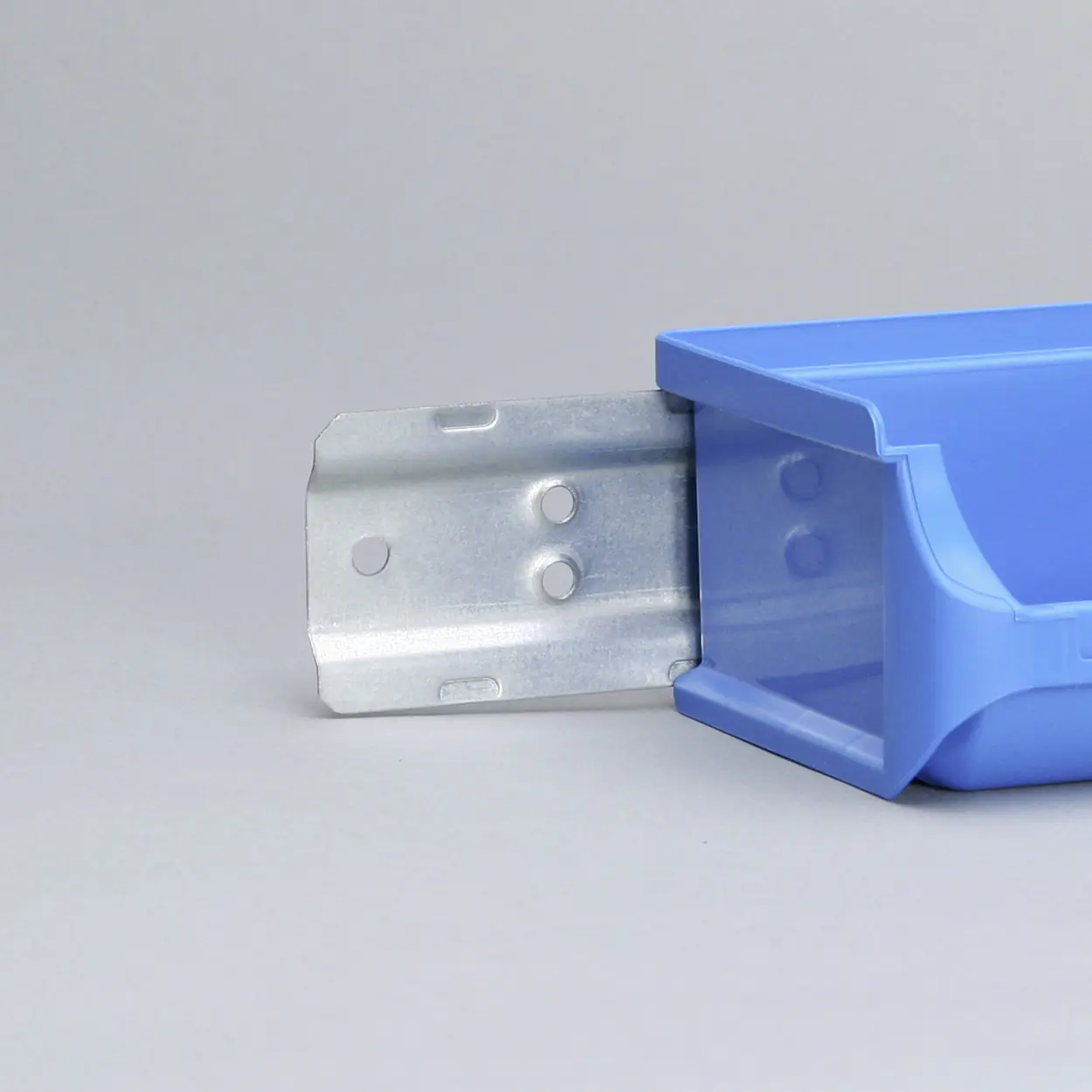 Allit Sichtboxen-Set ProfiPlus Set 1/7 blau mit Metallschiene 2,4 l