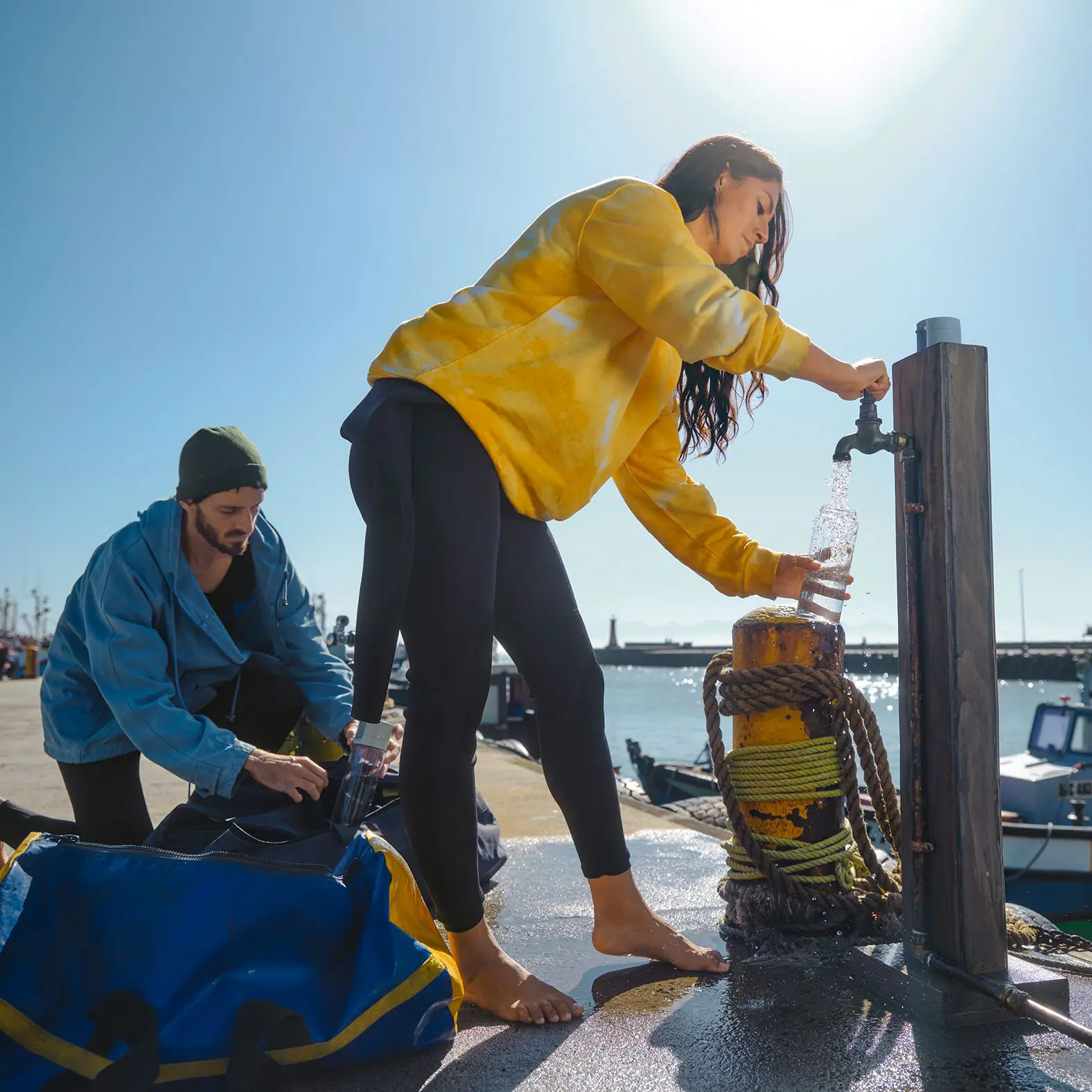 Brita Wasserfilterflasche Model Vital 600 ml hellblau