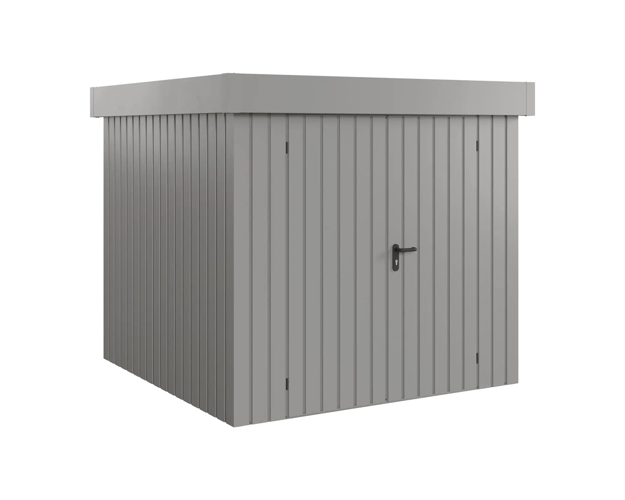 EcoStar Metallgerätehaus Euroline EFD5 aluminiumgrau 214 x 214 cm 2-flg. EcoStar Metallgerätehaus Euroline EFD5 aluminiumgrau 214 x 214 cm 2-flg.