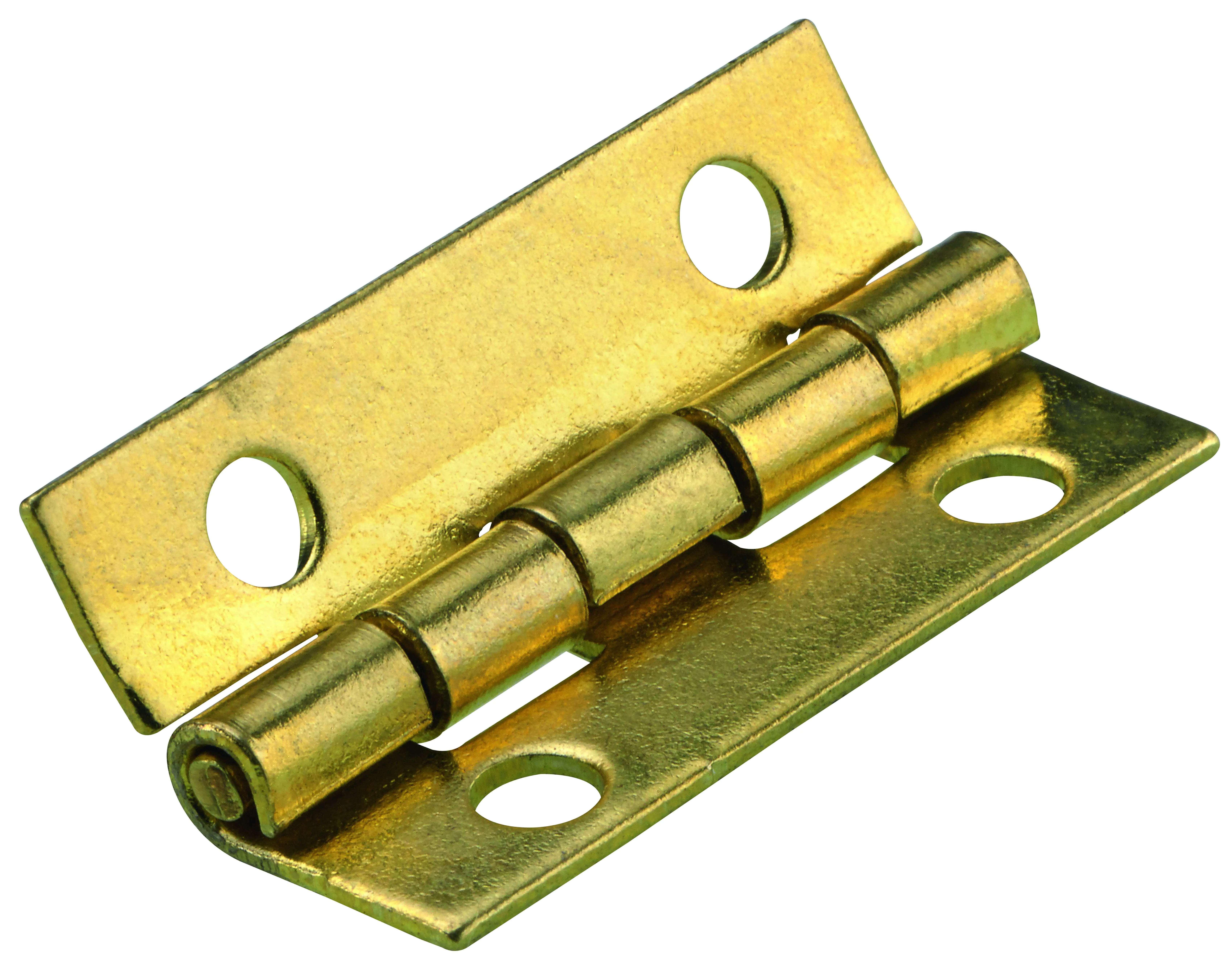Hettich Schmales Scharnier Stahl, vermessingt, 15 x 25 mm