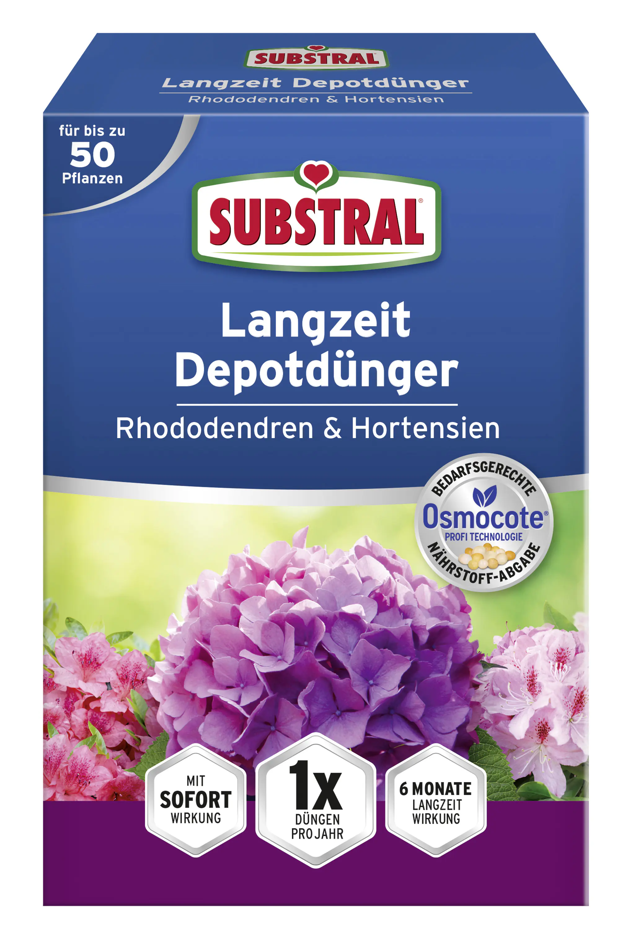 Substral Langzeit Depotdünger Rhododendren und Hortensien 750 g