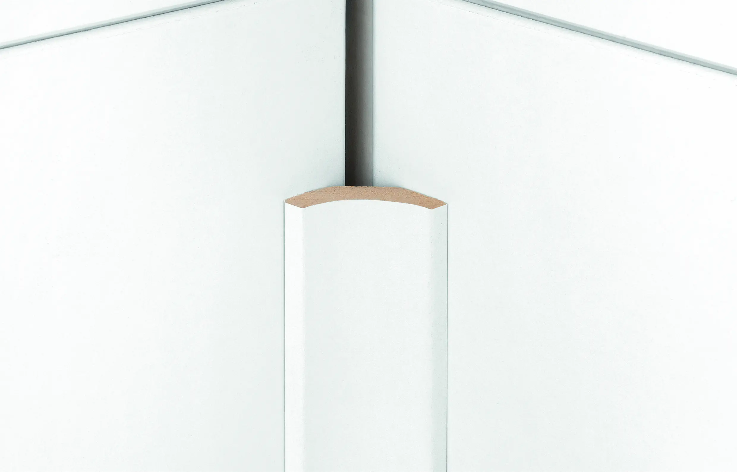 Kronoflooring Hohlkelleiste 260 cm 22 x 22  mm weiß