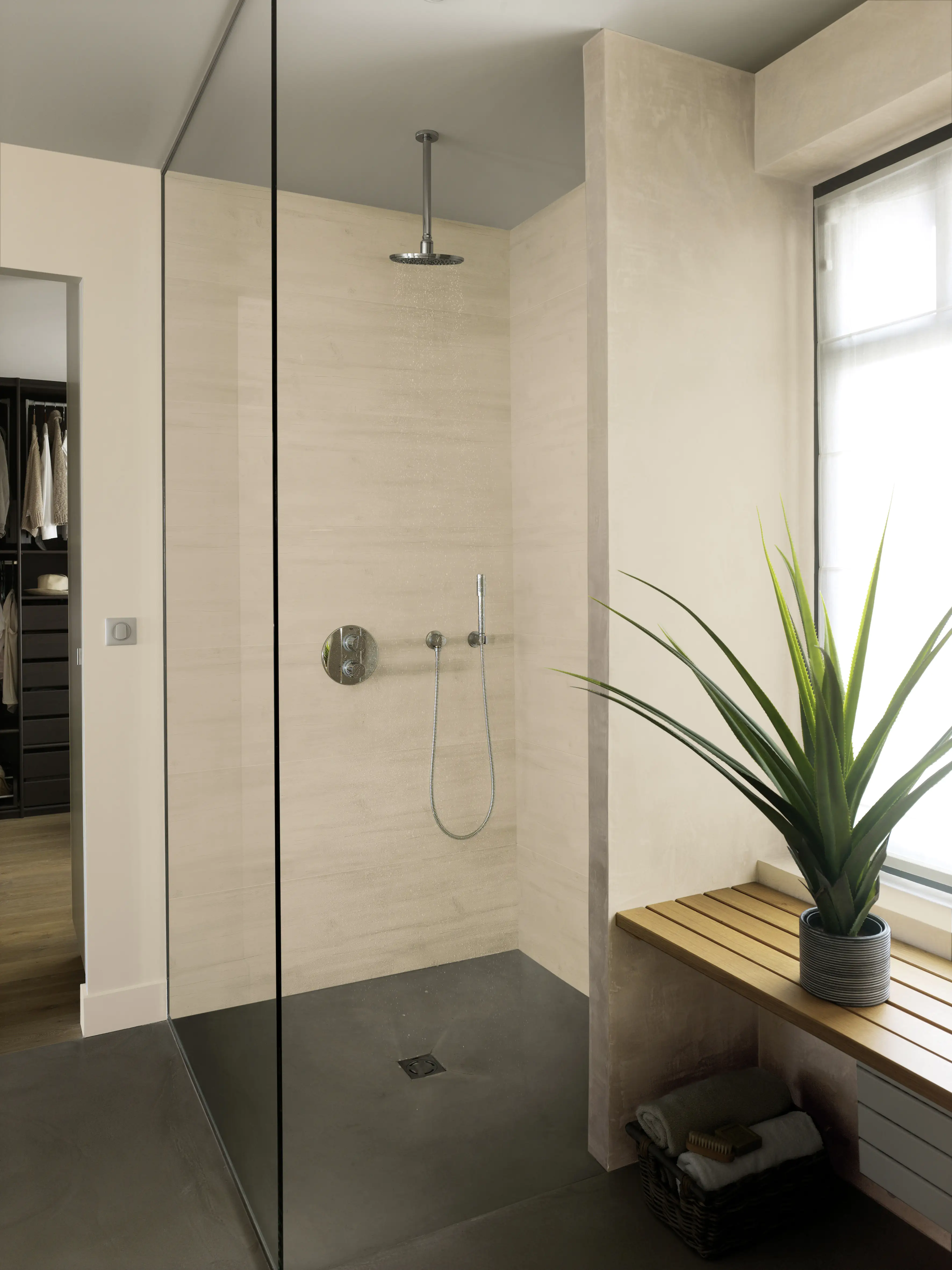 Grosfillex Kunststoffpaneele Element 260 x 37,5 cm 8 mm Holz beige