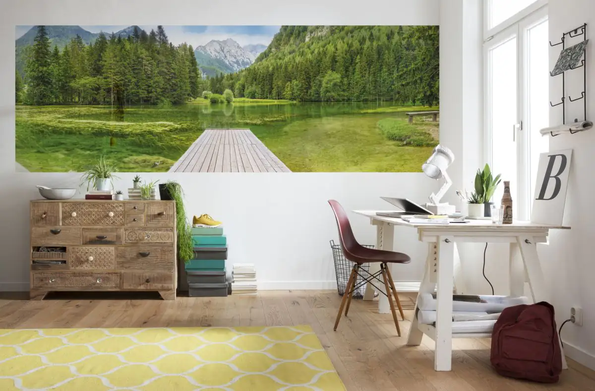 4036834045388_1 Komar Fotortapete Green Lake 368 x 127 cm