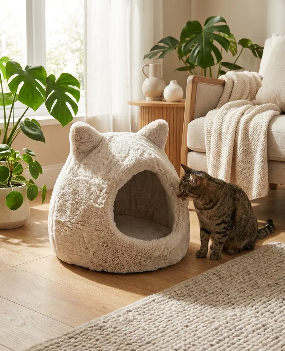 Nobby Katzenhöhle Cat 43 x 43 x 42 cm beige