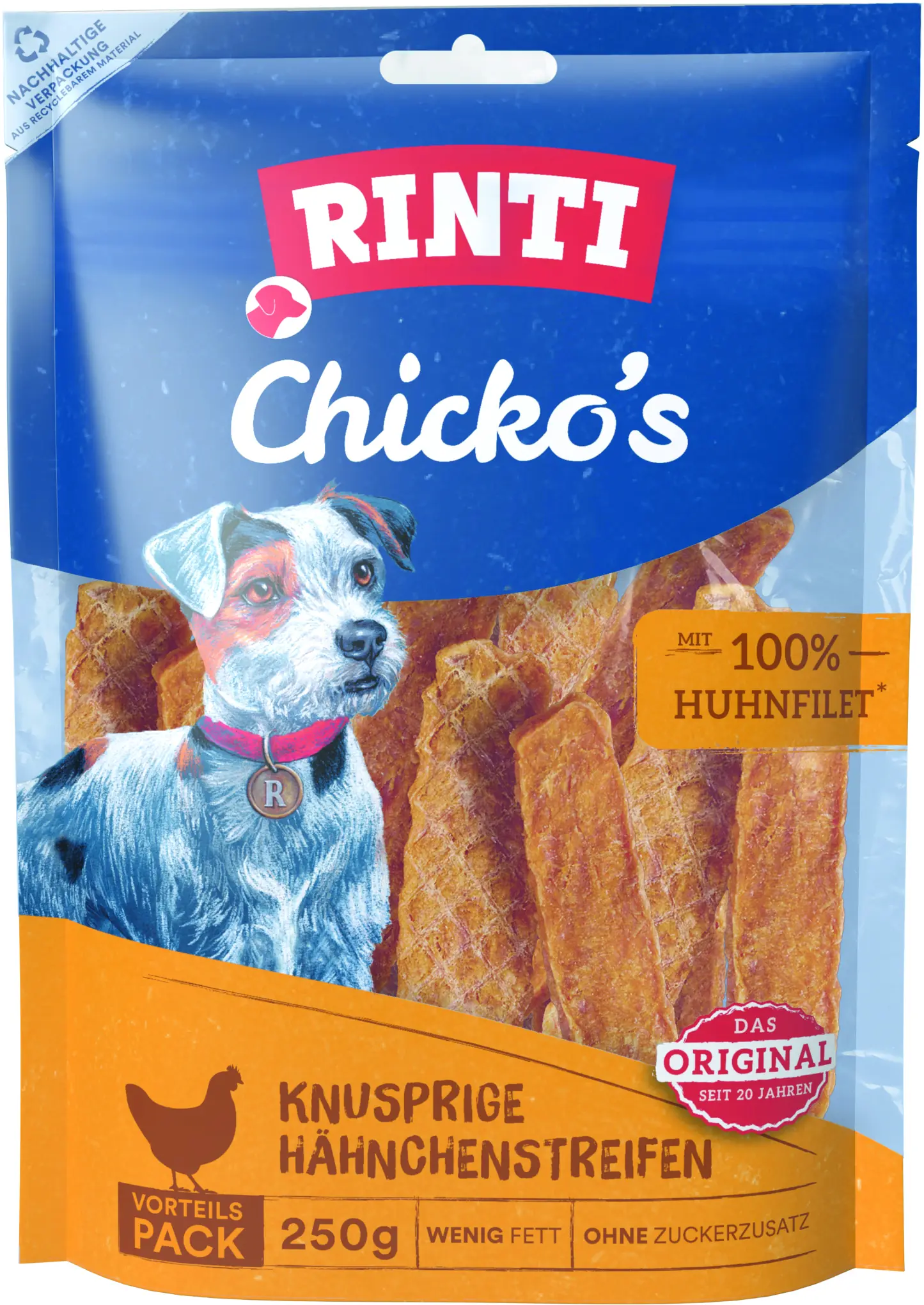 Rinti Chicko Hundesnack Huhn Vorratspack 250 g