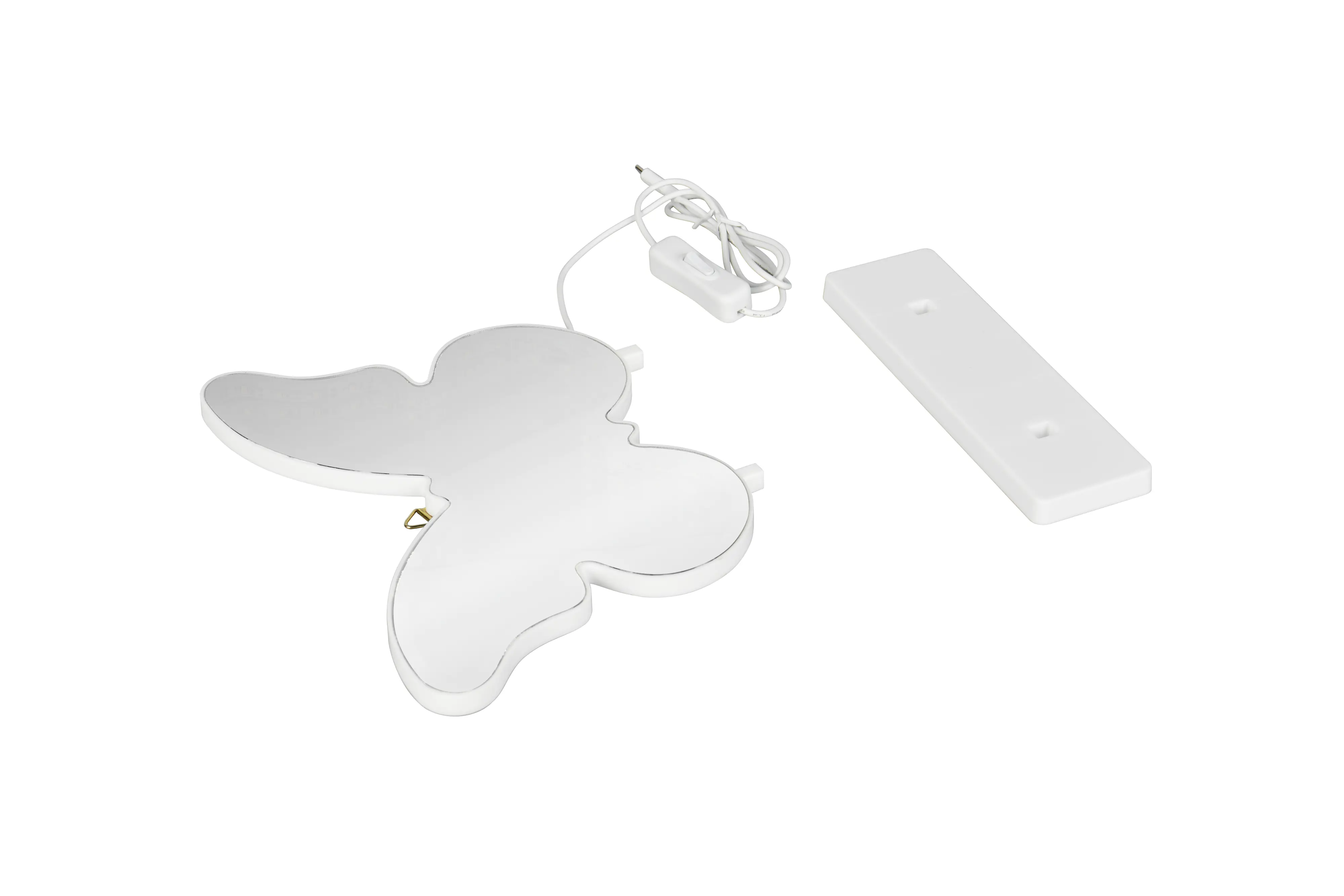 Reality LED-Wandleuchte Papillon 27x26 cm weiß 