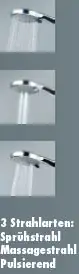 Primaster Brausegarnitur 3 Strahlarten Mona chrom 80 cm Primaster Brausegarnitur 3 Strahlarten Mona chrom 80 cm