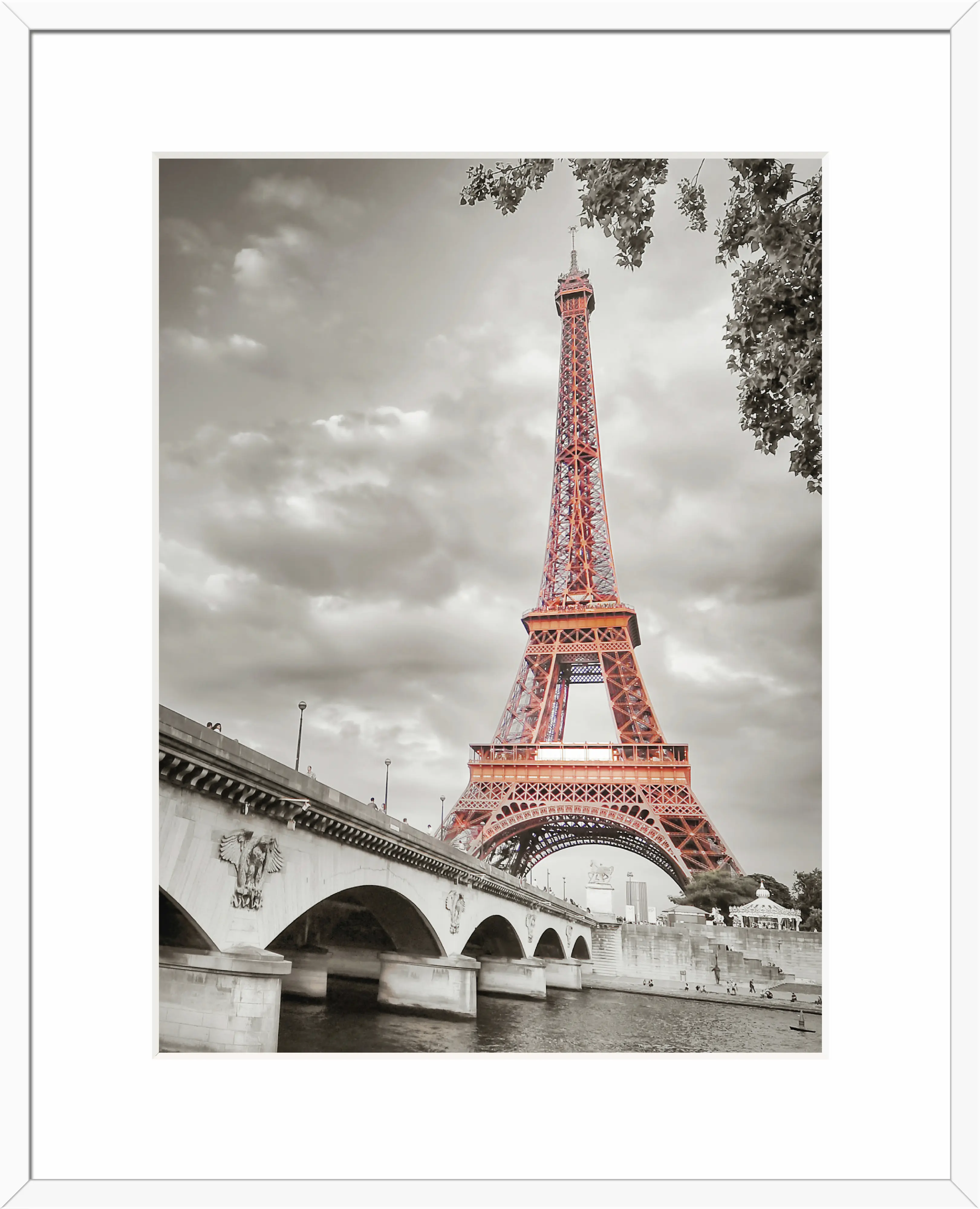 Bilderrahmen Holz Baltic weiß 40 x 50 cm