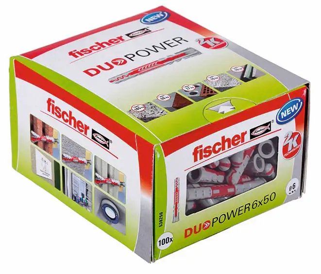 Fischer Dübel Duopower 6.0 x 50 mm - 100 Stück Fischer Dübel Duopower 6.0 x 50 mm - 100 Stück
