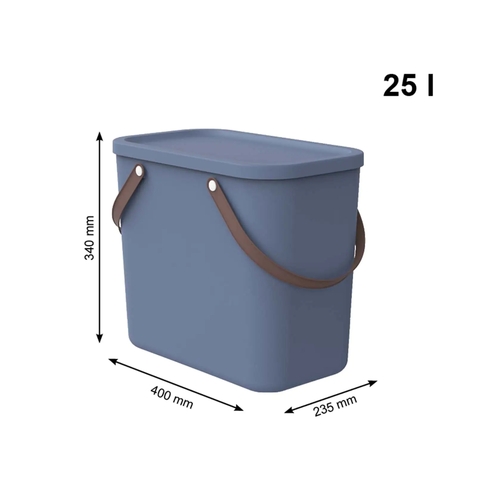 Rotho Aufbewahrungssystem Albula 25 L horizon blue