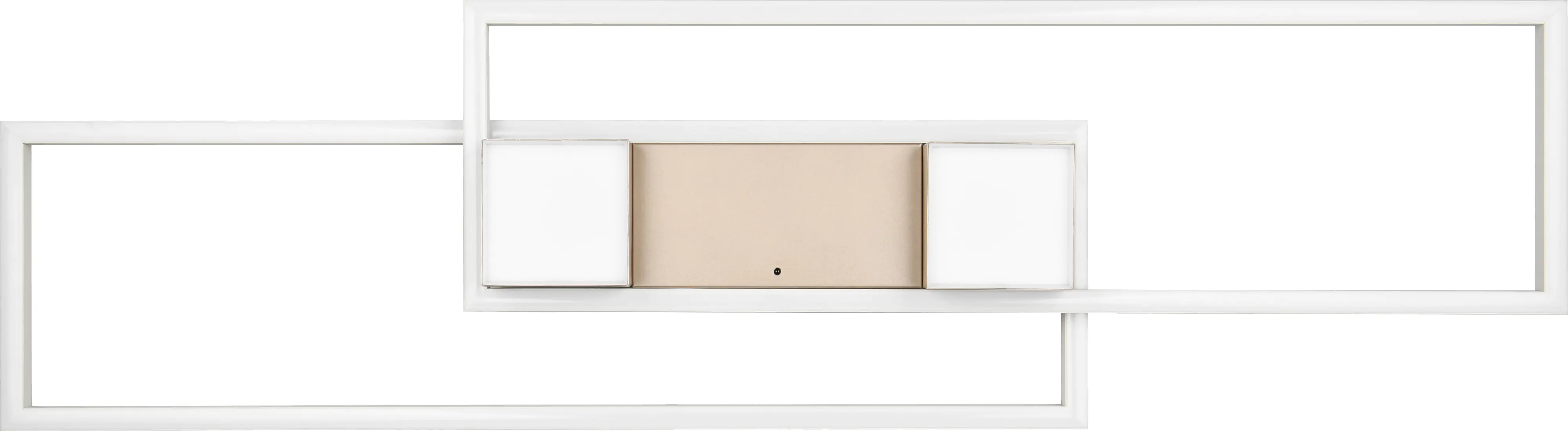 Trio Leuchten LED Deckenleuchte Albany 37W, warmweiß-kaltweiß, coffee