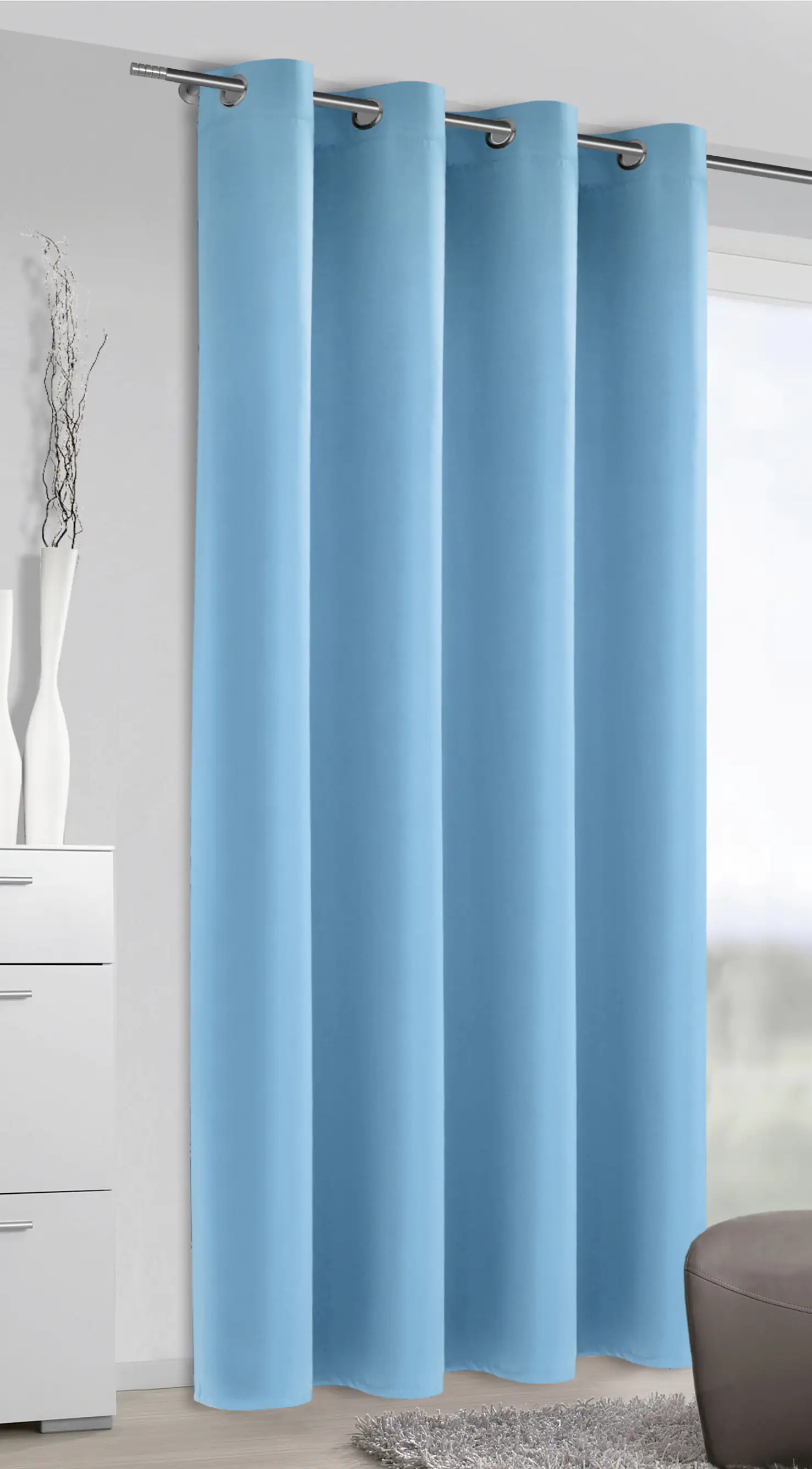 Neusser Collection Ösenschal Mia türkis, 245 x 140 cm