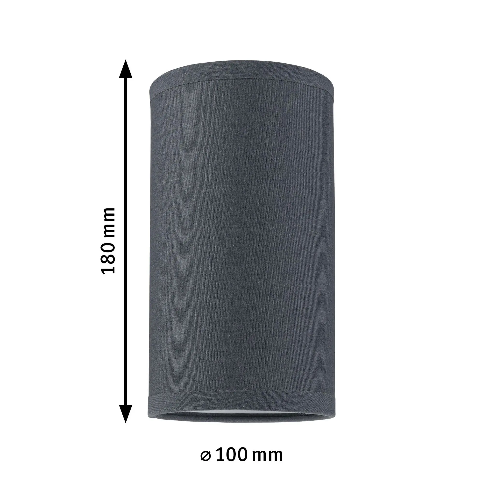 Paulmann URail Lampenschirm Valerio 2Easy anthrazit 10 x 18 cm