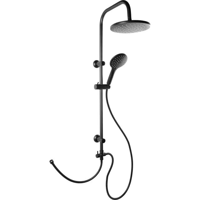 Cornat Duschsystem Noir schwarz mit 3 Strahlarten