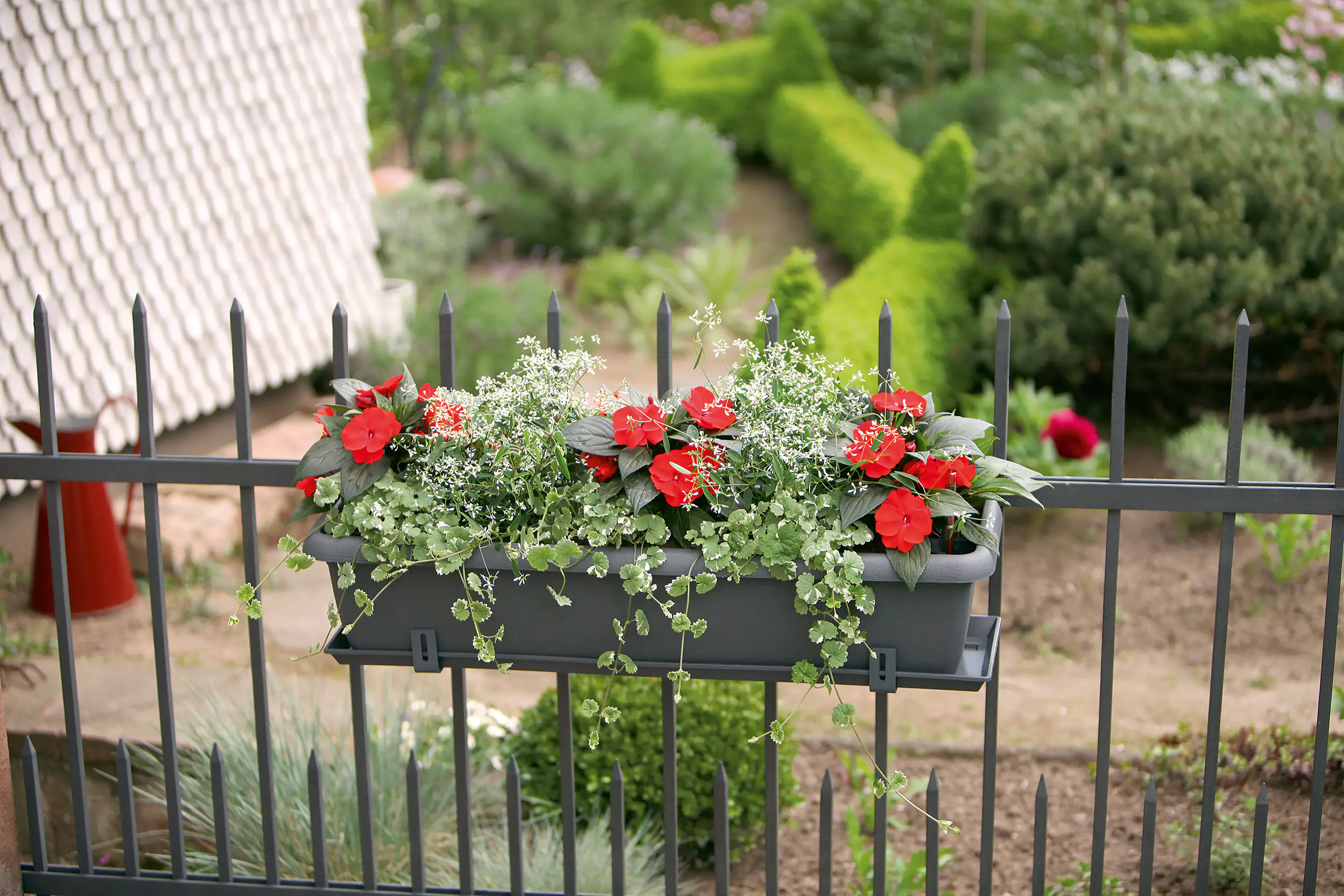 Geli Bewässerungsblumenkasten Aqua Andalucia 100 cm anthrazit