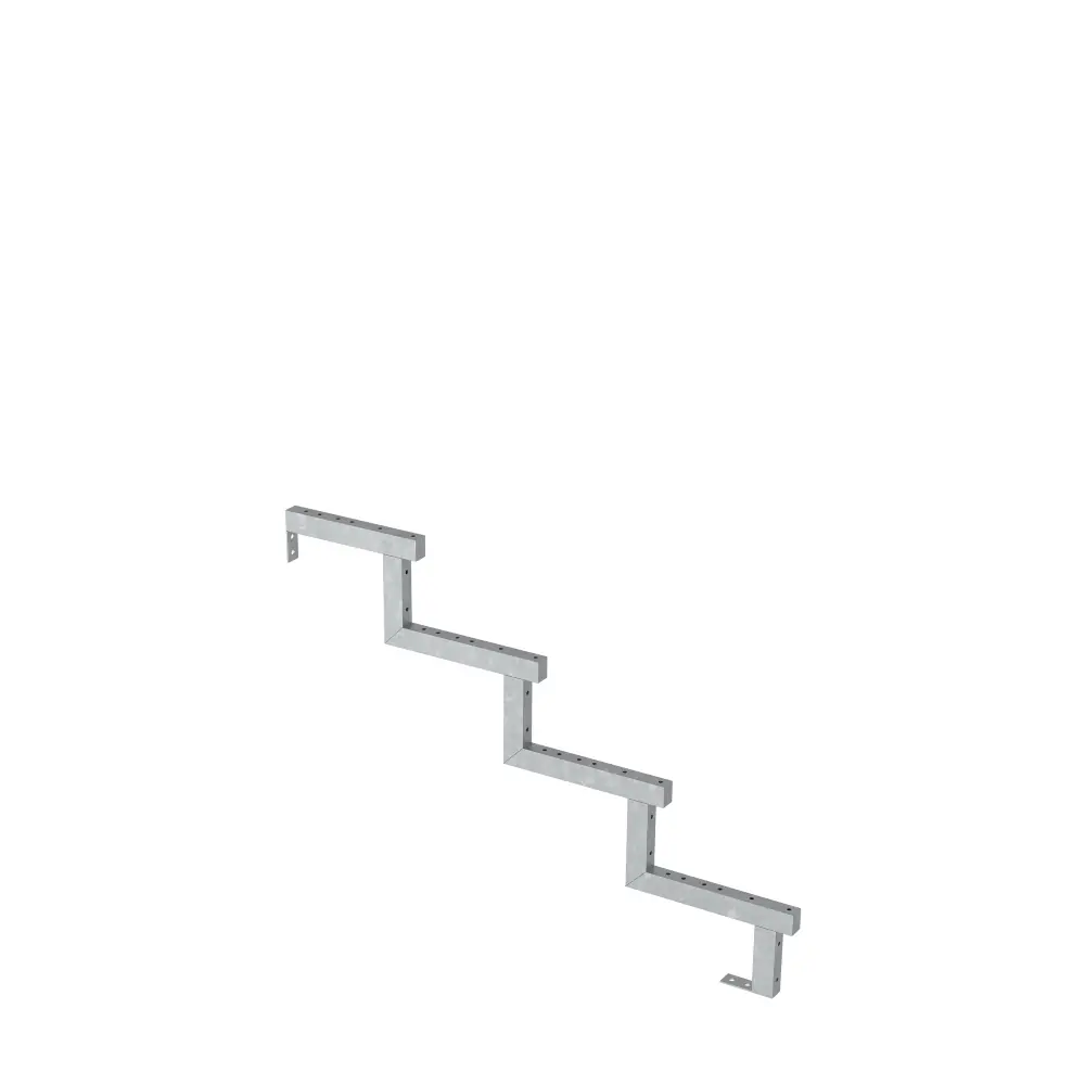 Plus Außentreppe Kiefer/Feuerverzinkt 4 Stufen 120 cm breit