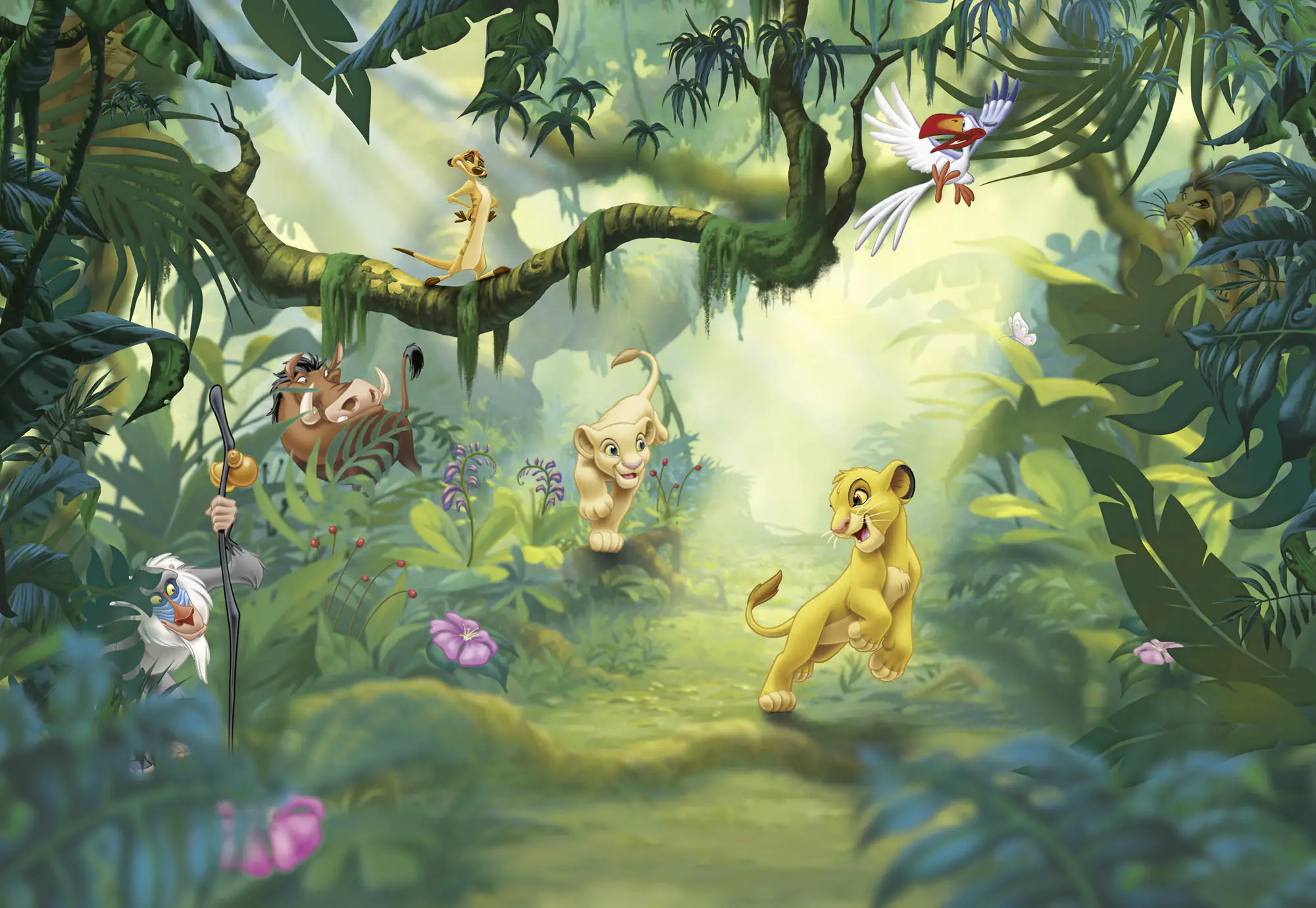 Komar Fototapete Lion King Jungle 368 x 254 cm 