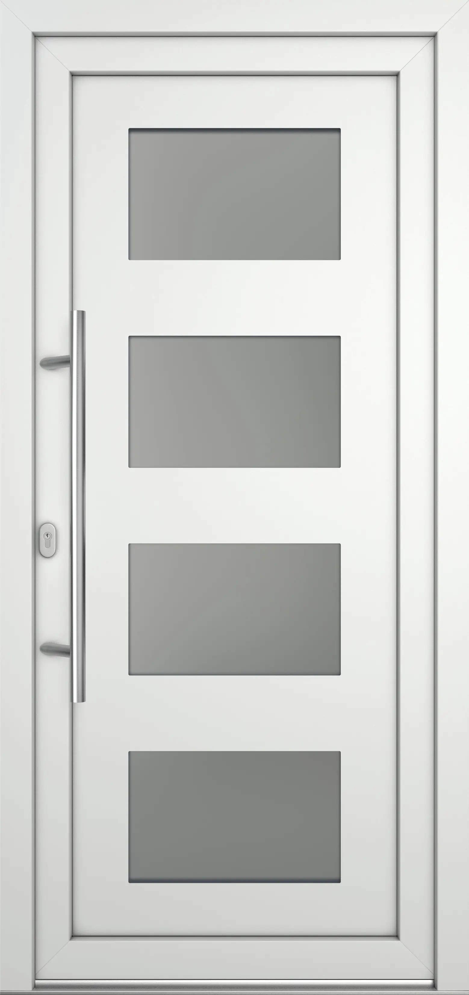 Meeth Haustür Optimal Pro PVC Modell 101 98 x 208 cm DIN Links weiß
