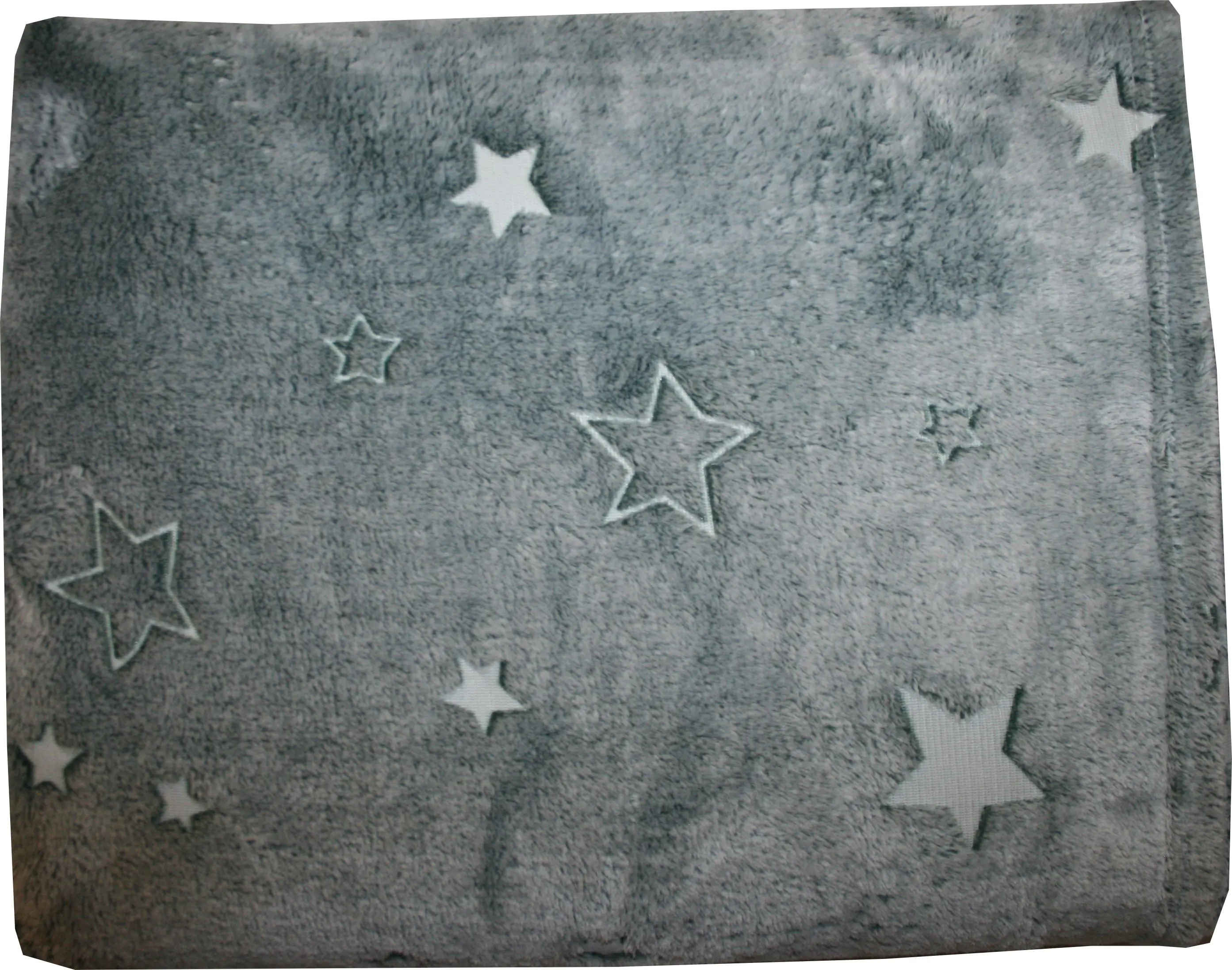 Casa Colori Flanell Fleece Decke mit Sternen