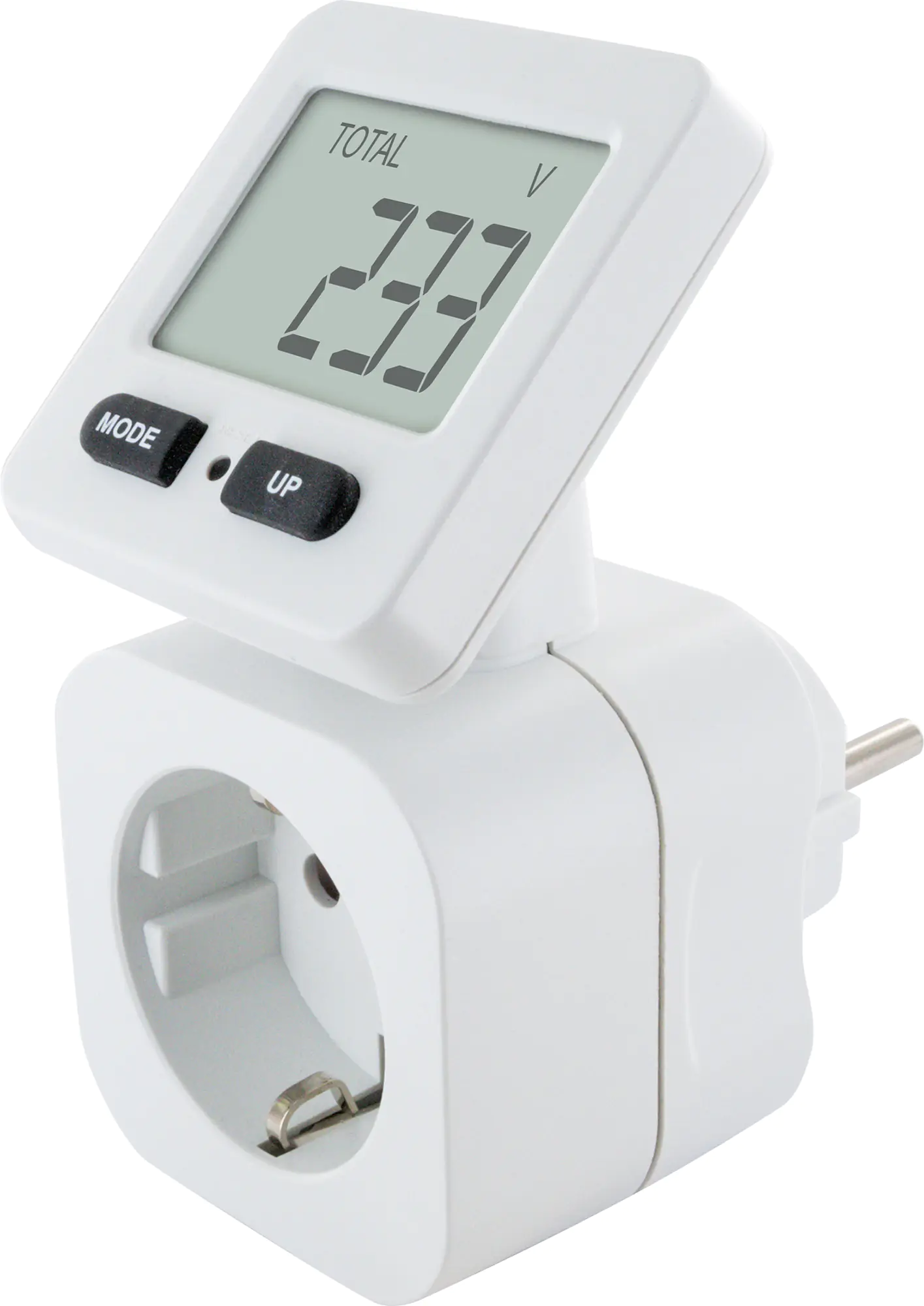 Schwaiger Energiekosten Messgerät STEM1080 Display drehbar 180°, eckig, IP20