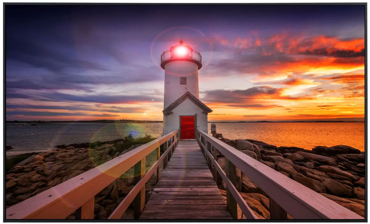 papermoon Infrarotheizkörper EcoHeat 75x120 cm 900 Watt, Lighhouse Sunset