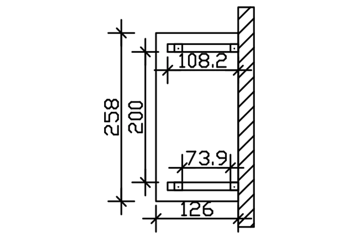 4018211029631_03 SKAN HOLZ Vordach Wismar Typ 4 258 x 126 cm, lasiert in Schiefergrau
