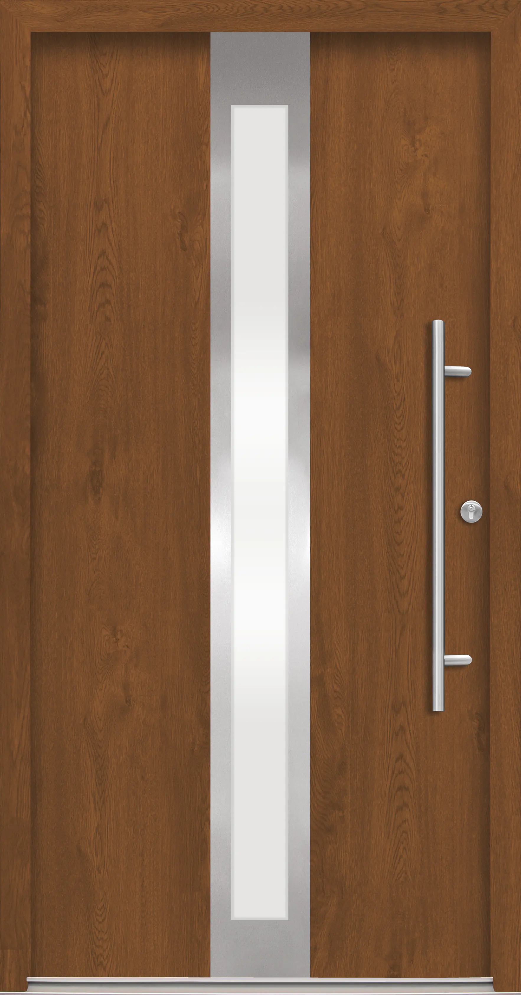Splendoor Haustür Passivedoor Premium B01 Golden Oak DIN Rechts 100 x 210 cm