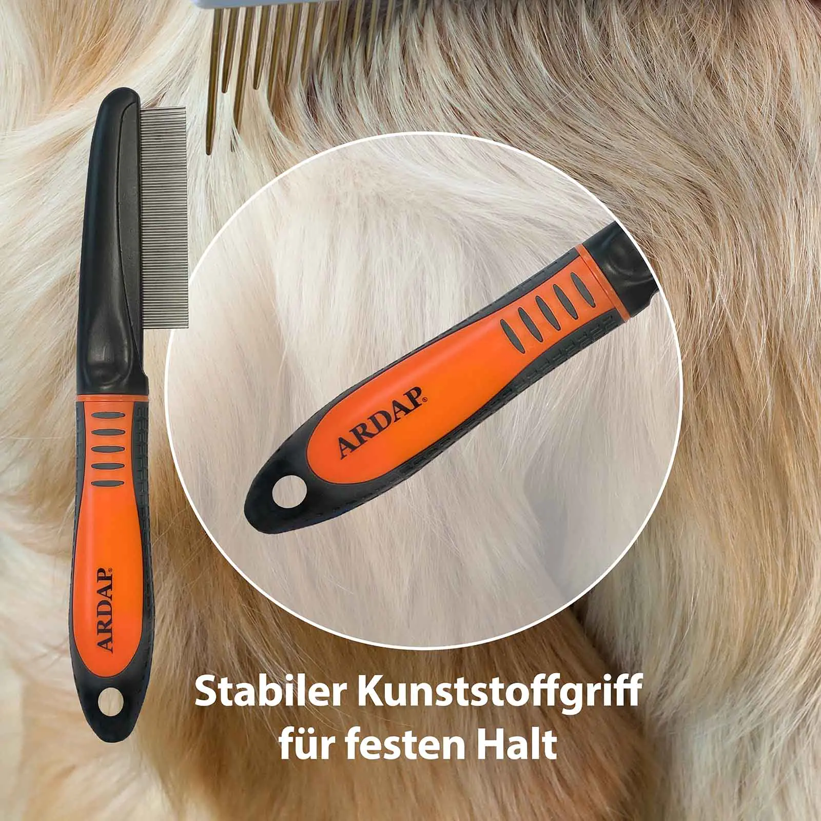 ARDAP Floh- und Staubkamm für Tiere