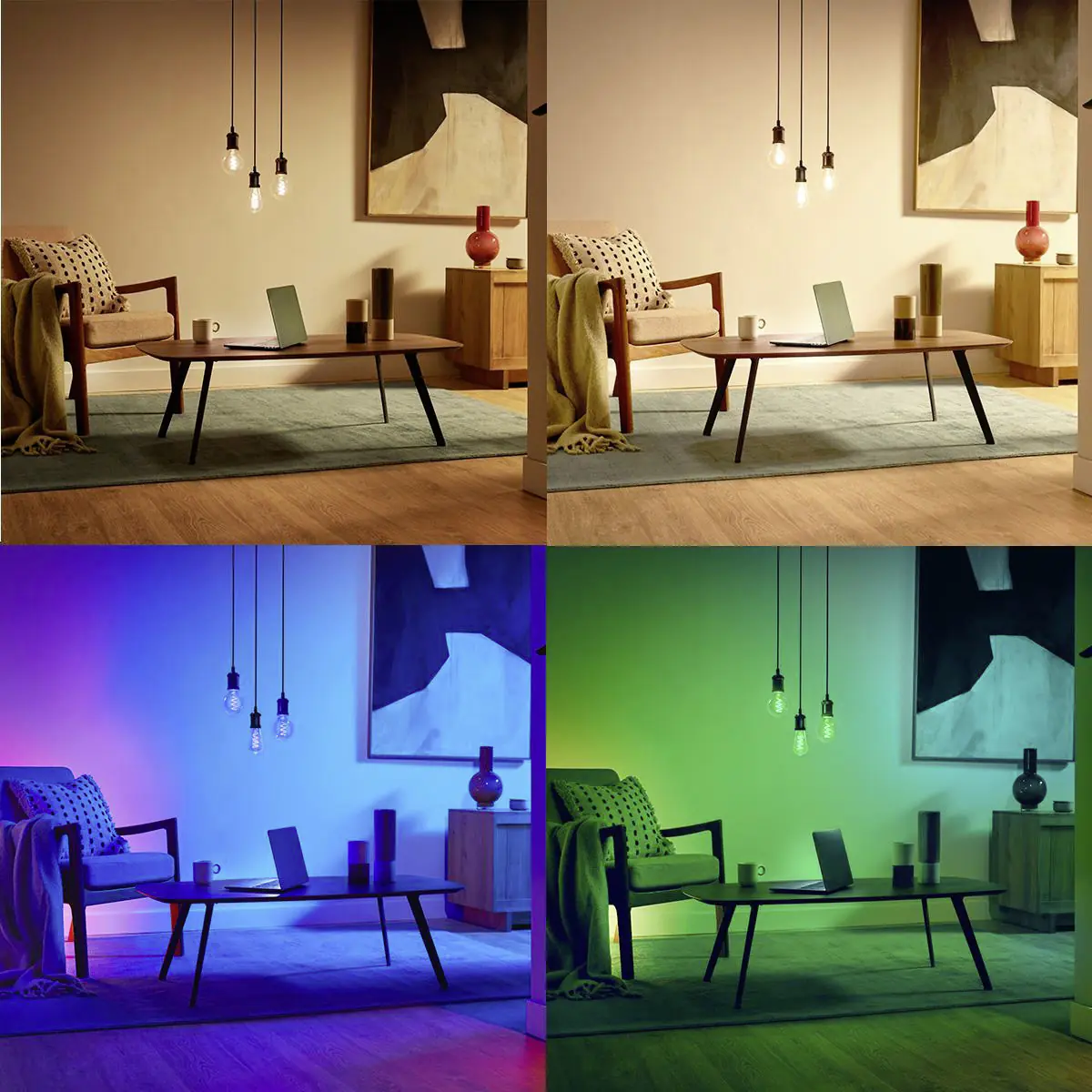 WIZ LED-Leuchtmittel Filament Globe G95 E27 6,3W warmweiß bis kaltweiß smart RGB