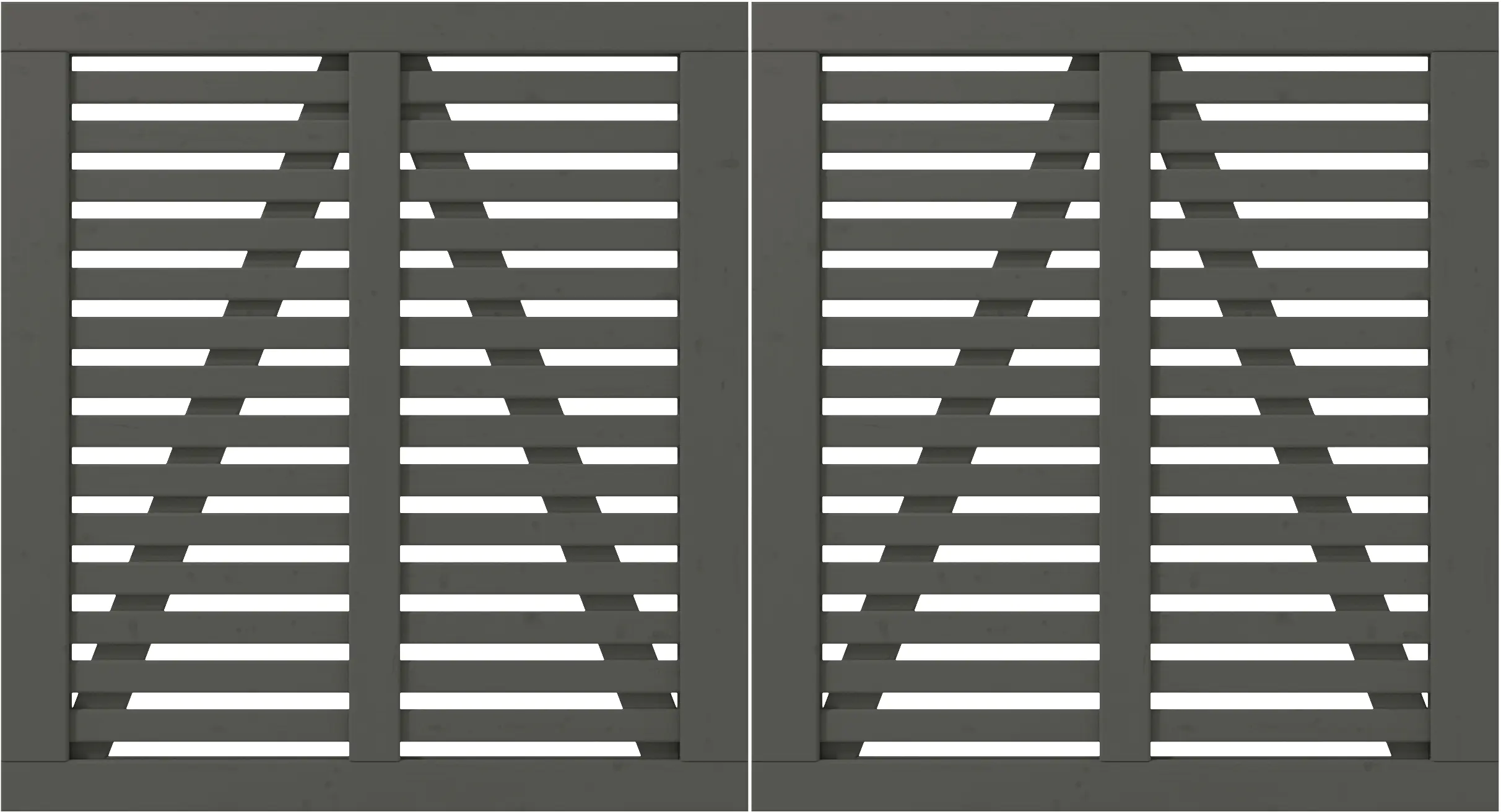 Plus Doppeltor Harmoni inkl. Beschläge 200 x 107 cm umbragrau fungizidbehandelt