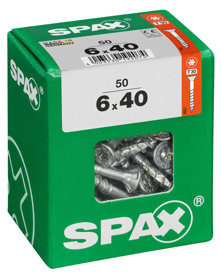Spax Universalschrauben 6.0 x 40 mm TX 30 - 50 Stk.