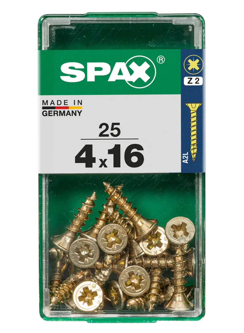 Spax Universalschrauben 4.0 x 16 mm PZ 2 - 25 Stk.