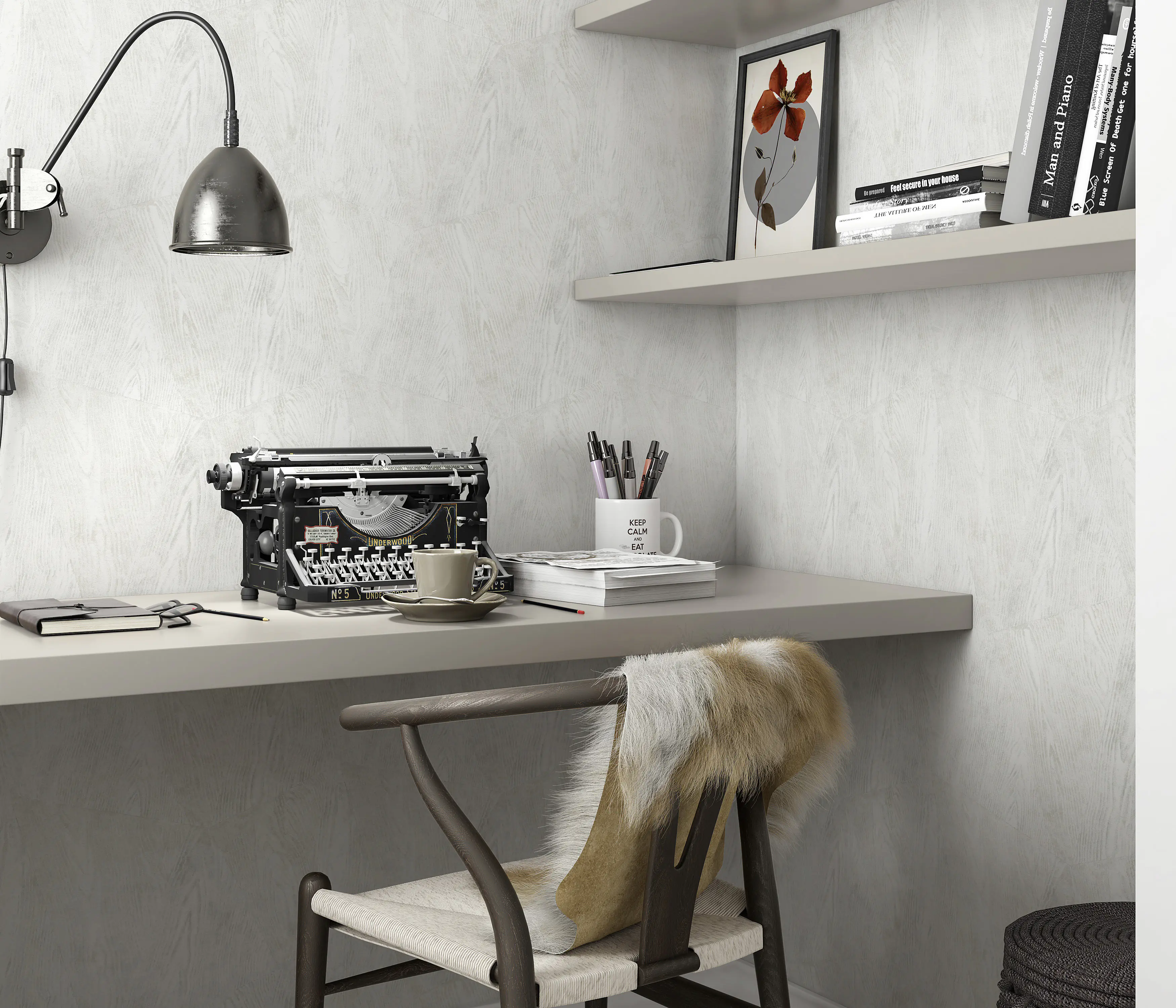 Erismann Vliestapete Holz grau 10,05 x 0,53 m