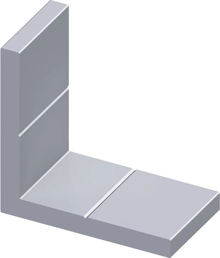 alfer Eckwinkel 35.5 x 35.5 x 11.5 mm Aluminium roh blank