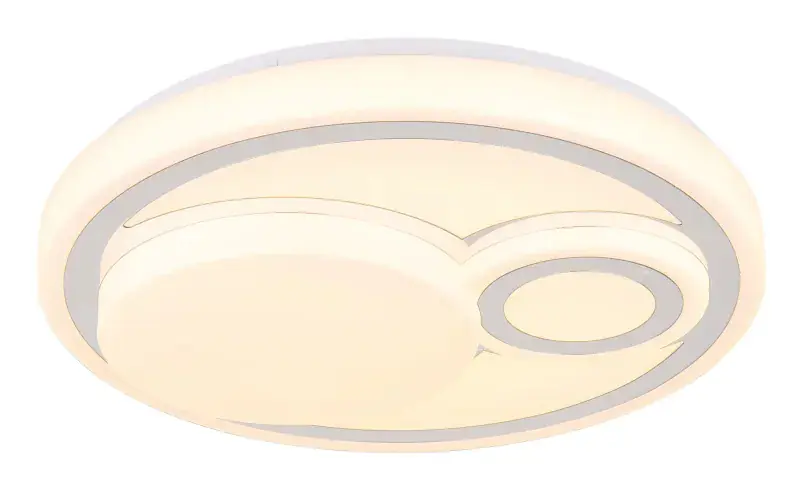 Globo Deckenleuchte Ruiz 38 x 7,5 cm (Ø x H) weiß matt warmweiß-kaltweiß