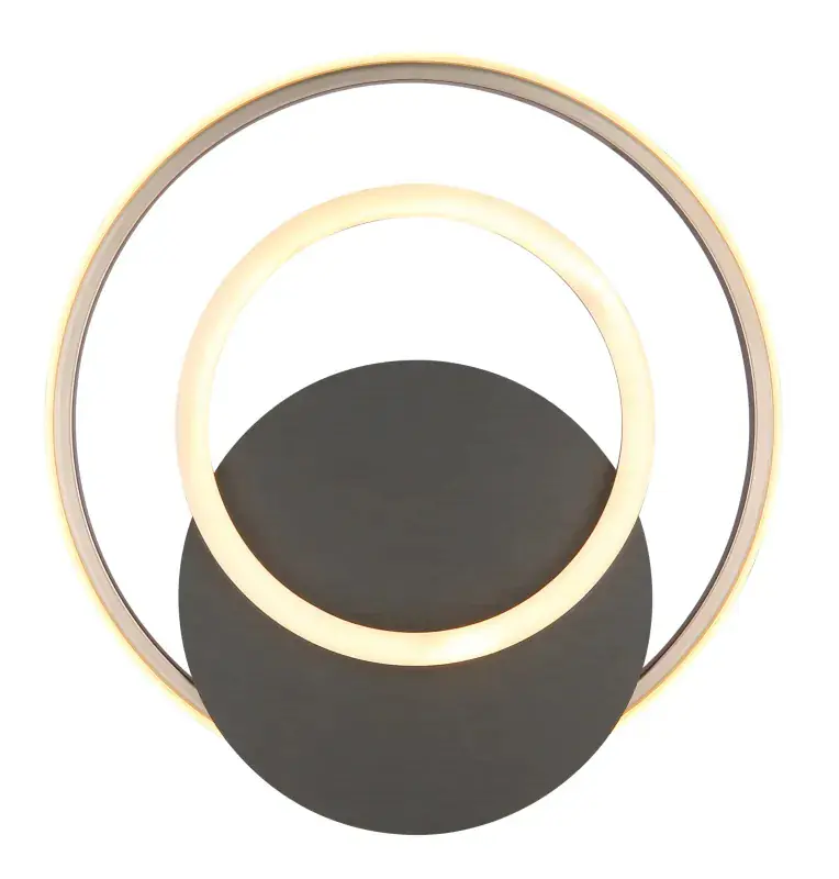 Globo Deckenleuchte Julio 38 x 36 cm grau matt warmweiß