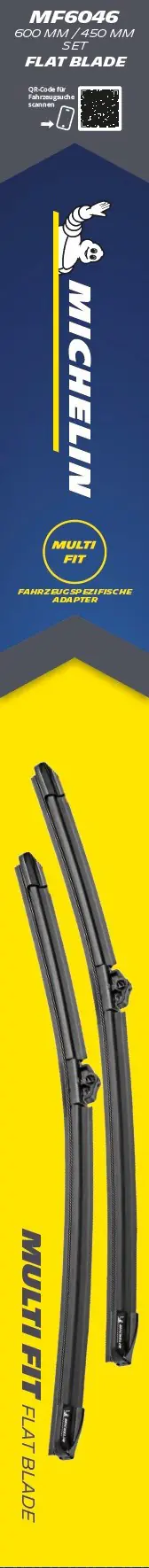 Michelin Scheibenwischer Multi Fit Set MF6046 Michelin Scheibenwischer Multi Fit Set MF6046