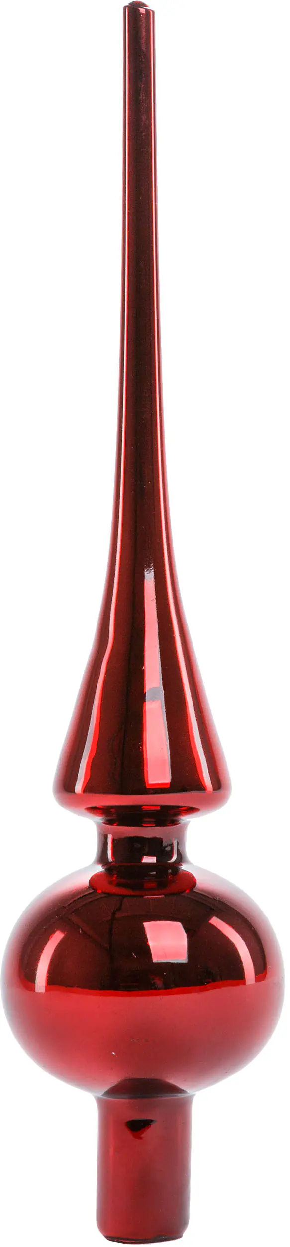 TrendLine Christbaumspitze aus Glas 26 cm ochsenblut glänzend